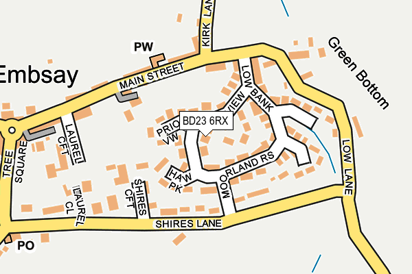 BD23 6RX map - OS OpenMap – Local (Ordnance Survey)