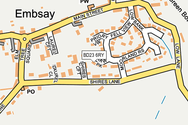 BD23 6RY map - OS OpenMap – Local (Ordnance Survey)