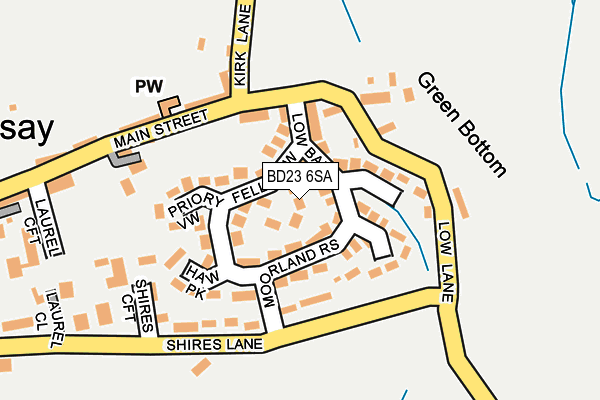 BD23 6SA map - OS OpenMap – Local (Ordnance Survey)