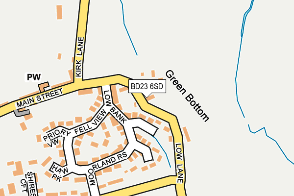 BD23 6SD map - OS OpenMap – Local (Ordnance Survey)