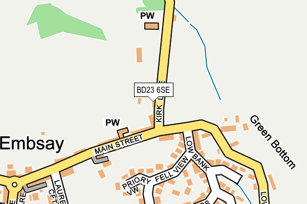 BD23 6SE map - OS OpenMap – Local (Ordnance Survey)