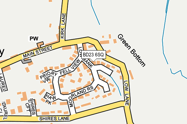 BD23 6SQ map - OS OpenMap – Local (Ordnance Survey)