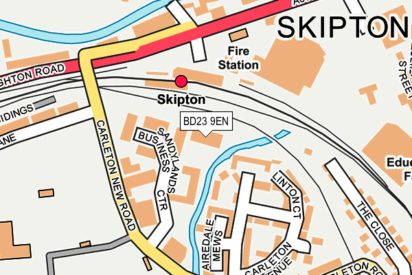 BD23 9EN map - OS OpenMap – Local (Ordnance Survey)