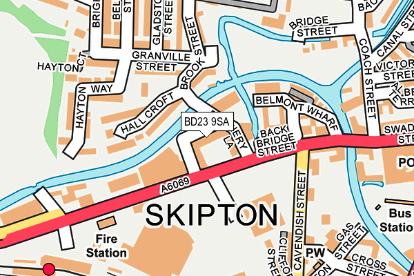 BD23 9SA map - OS OpenMap – Local (Ordnance Survey)