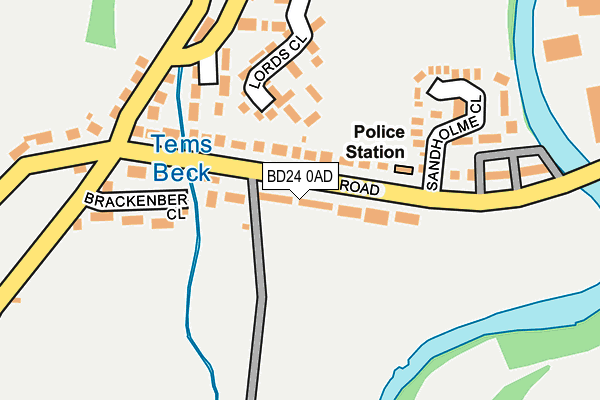 BD24 0AD map - OS OpenMap – Local (Ordnance Survey)