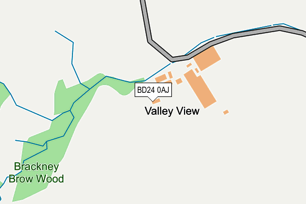 BD24 0AJ map - OS OpenMap – Local (Ordnance Survey)