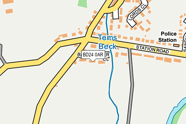 BD24 0AR map - OS OpenMap – Local (Ordnance Survey)