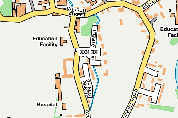 BD24 0BP map - OS OpenMap – Local (Ordnance Survey)