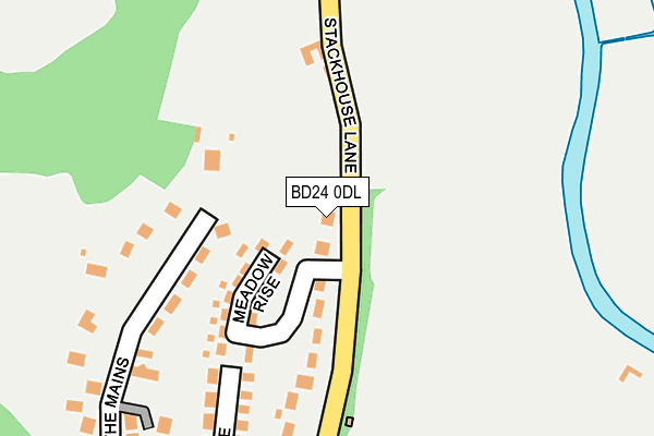 BD24 0DL map - OS OpenMap – Local (Ordnance Survey)