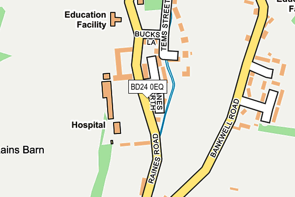 BD24 0EQ map - OS OpenMap – Local (Ordnance Survey)