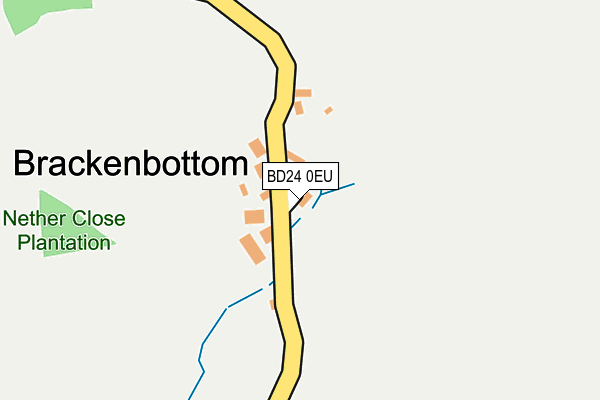 BD24 0EU map - OS OpenMap – Local (Ordnance Survey)