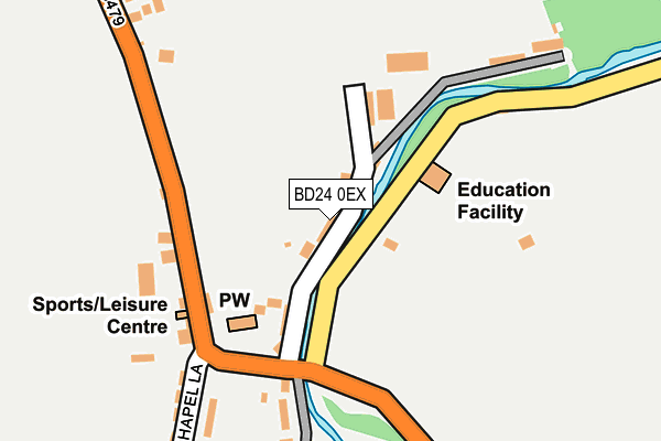 BD24 0EX map - OS OpenMap – Local (Ordnance Survey)