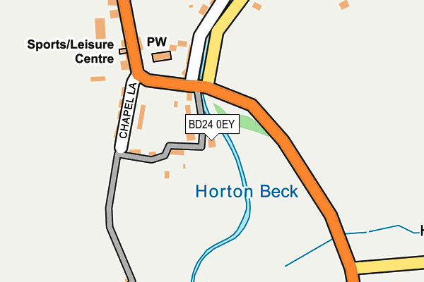 BD24 0EY map - OS OpenMap – Local (Ordnance Survey)