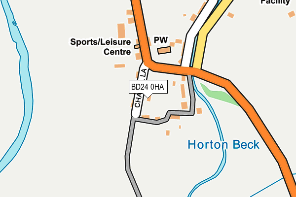 BD24 0HA map - OS OpenMap – Local (Ordnance Survey)