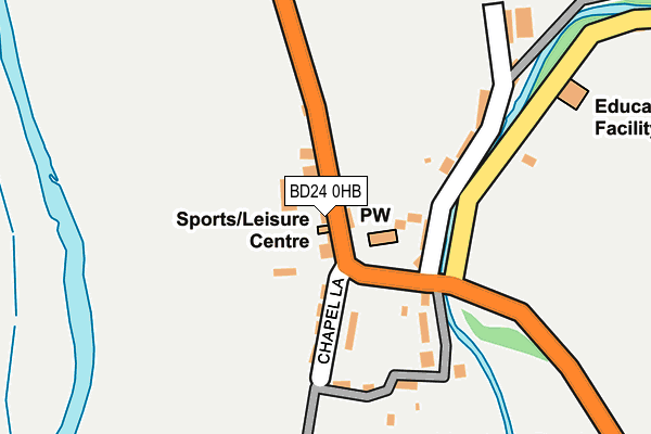 BD24 0HB map - OS OpenMap – Local (Ordnance Survey)
