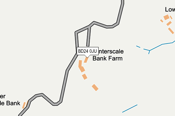 BD24 0JU map - OS OpenMap – Local (Ordnance Survey)