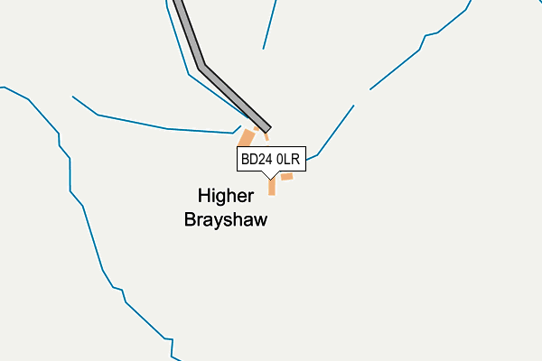 BD24 0LR map - OS OpenMap – Local (Ordnance Survey)