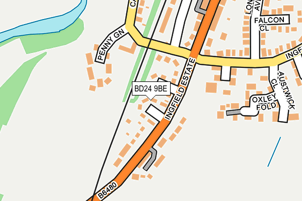 BD24 9BE map - OS OpenMap – Local (Ordnance Survey)