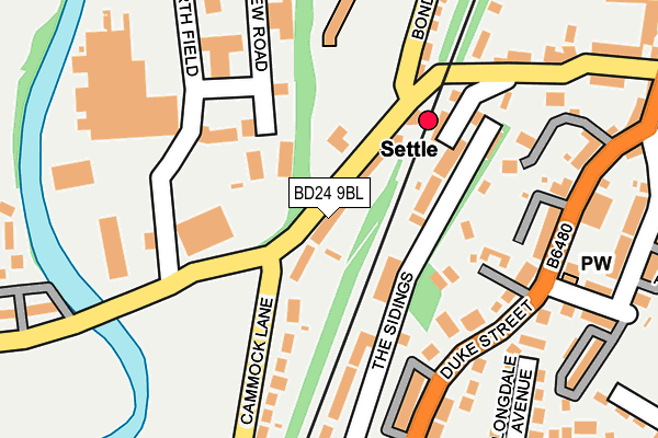 BD24 9BL map - OS OpenMap – Local (Ordnance Survey)