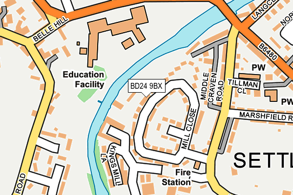Map of SHAUN AIREY BUILDING & ROOFING LTD at local scale