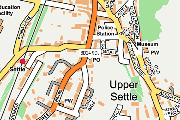 BD24 9DJ map - OS OpenMap – Local (Ordnance Survey)