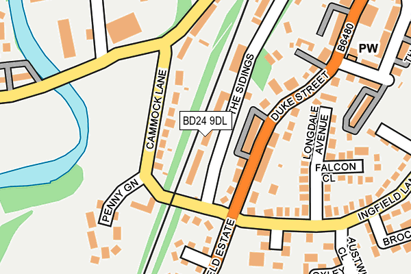 BD24 9DL map - OS OpenMap – Local (Ordnance Survey)