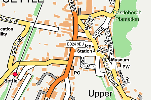 BD24 9DU map - OS OpenMap – Local (Ordnance Survey)