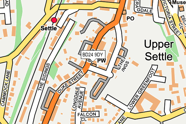 BD24 9DY map - OS OpenMap – Local (Ordnance Survey)