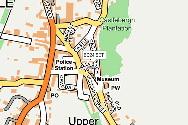 BD24 9ET map - OS OpenMap – Local (Ordnance Survey)