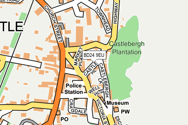 BD24 9EU map - OS OpenMap – Local (Ordnance Survey)