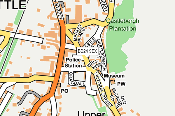 BD24 9EX map - OS OpenMap – Local (Ordnance Survey)
