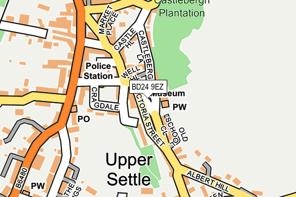 BD24 9EZ map - OS OpenMap – Local (Ordnance Survey)