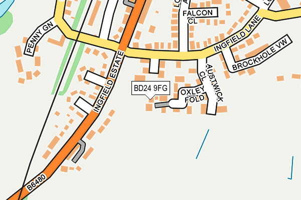 BD24 9FG map - OS OpenMap – Local (Ordnance Survey)