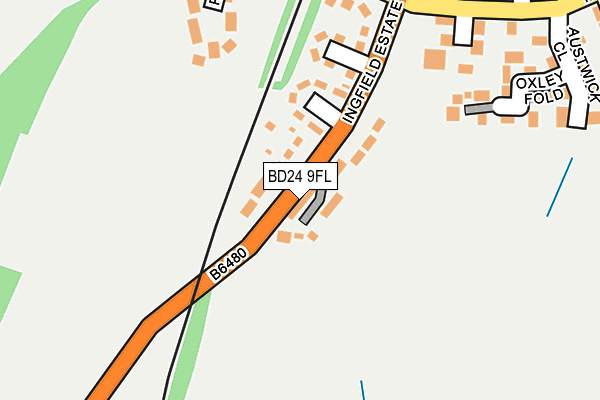 BD24 9FL map - OS OpenMap – Local (Ordnance Survey)