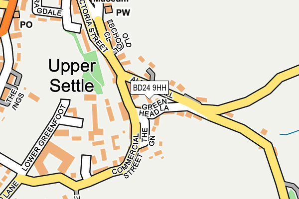 BD24 9HH map - OS OpenMap – Local (Ordnance Survey)