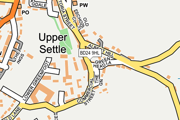 BD24 9HL map - OS OpenMap – Local (Ordnance Survey)