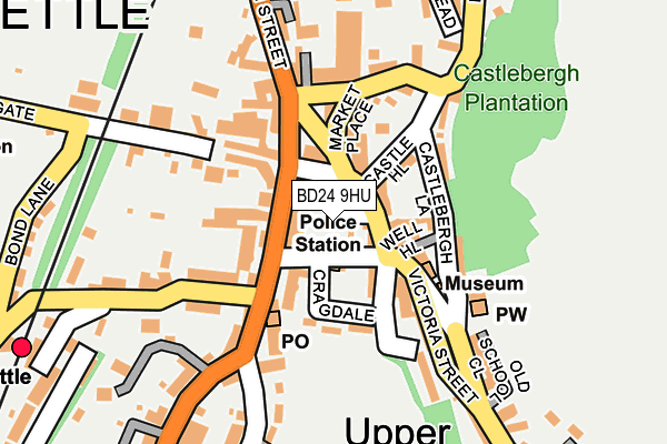 BD24 9HU map - OS OpenMap – Local (Ordnance Survey)