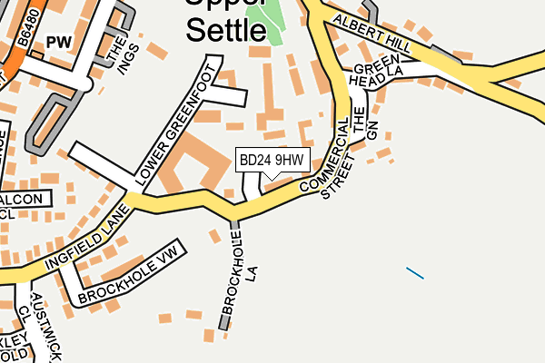 BD24 9HW map - OS OpenMap – Local (Ordnance Survey)