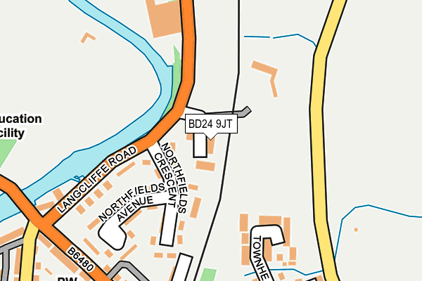 BD24 9JT map - OS OpenMap – Local (Ordnance Survey)