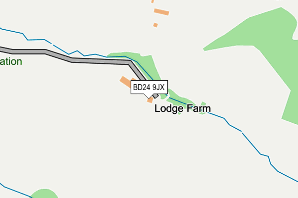 BD24 9JX map - OS OpenMap – Local (Ordnance Survey)