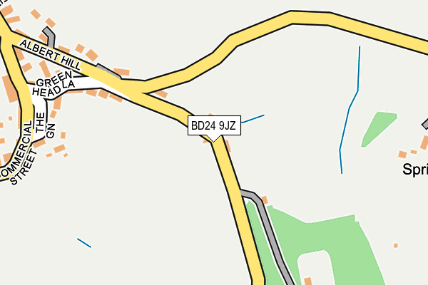 BD24 9JZ map - OS OpenMap – Local (Ordnance Survey)