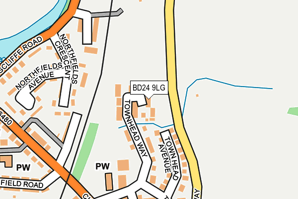BD24 9LG map - OS OpenMap – Local (Ordnance Survey)