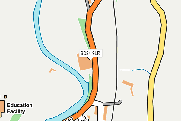 BD24 9LR map - OS OpenMap – Local (Ordnance Survey)