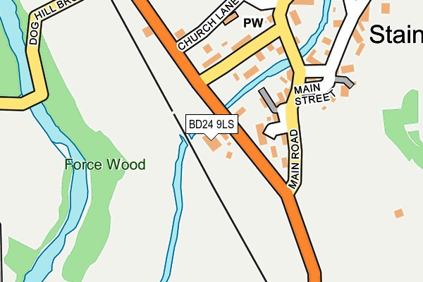 BD24 9LS map - OS OpenMap – Local (Ordnance Survey)