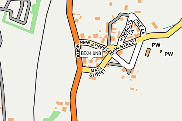 BD24 9NB map - OS OpenMap – Local (Ordnance Survey)