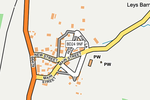 BD24 9NF map - OS OpenMap – Local (Ordnance Survey)