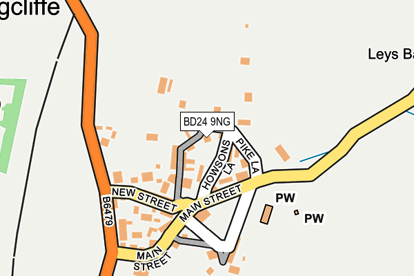 BD24 9NG map - OS OpenMap – Local (Ordnance Survey)
