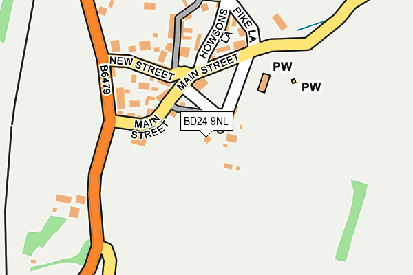 BD24 9NL map - OS OpenMap – Local (Ordnance Survey)