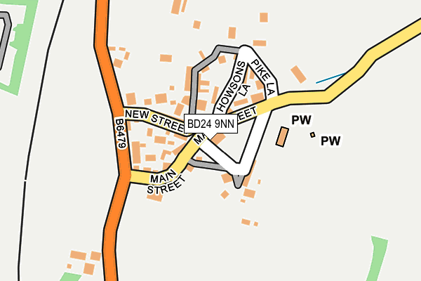 BD24 9NN map - OS OpenMap – Local (Ordnance Survey)
