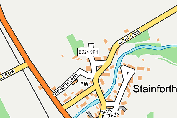 BD24 9PH map - OS OpenMap – Local (Ordnance Survey)